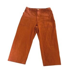 Big Bud Press Work Pant Burnt Orange Terracotta Cotton Twill Utility Trouser XL